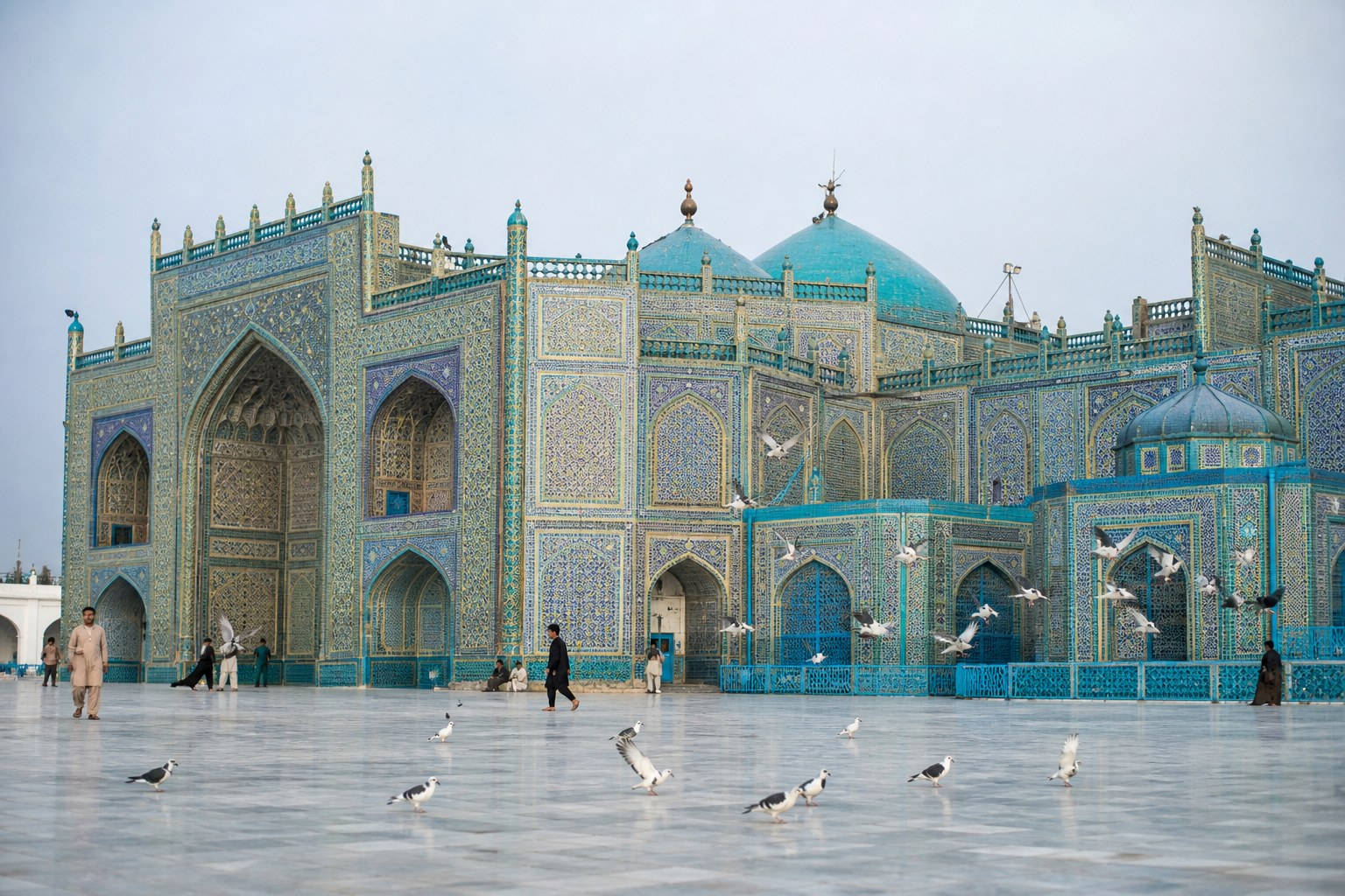 The Blue Mosque, Shrine of Hazrat Ali, in Mazar-i-Sharif, Afghanistan
